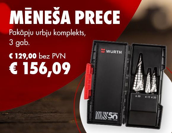 Pakāpju urbju komplekts, 3 gab.
